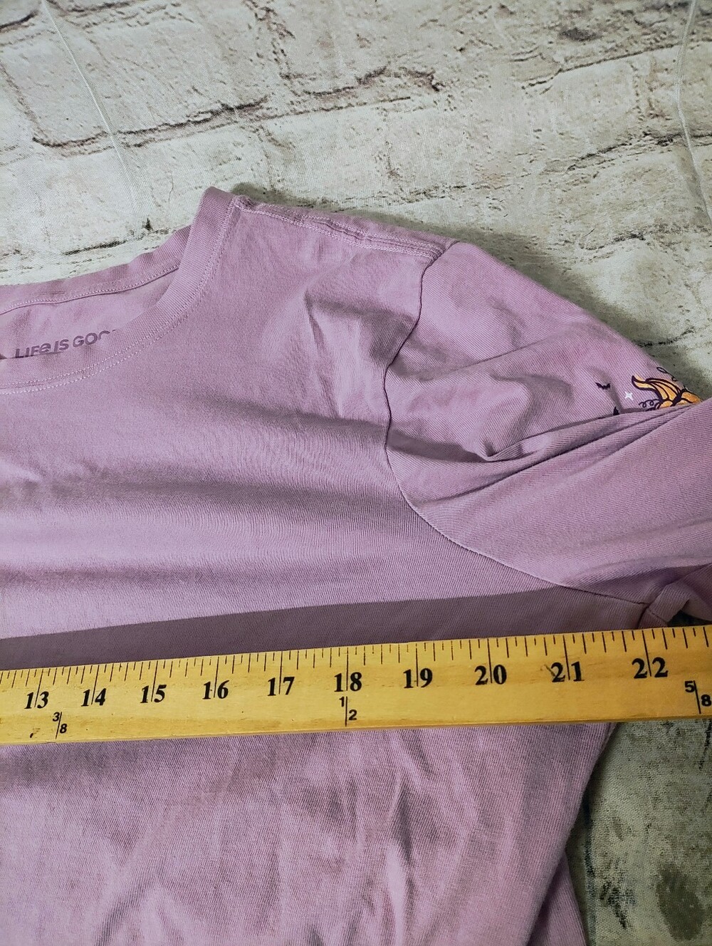 Life is Good Crusher Halloween Longsleeve Pumpkin Sleeve Hit Purple Shirt XXL Lo - Picture 10 of 13